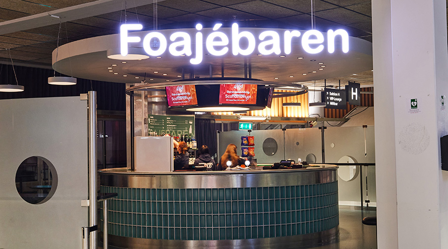 Foajébaren på Scandinaviums entréplan.