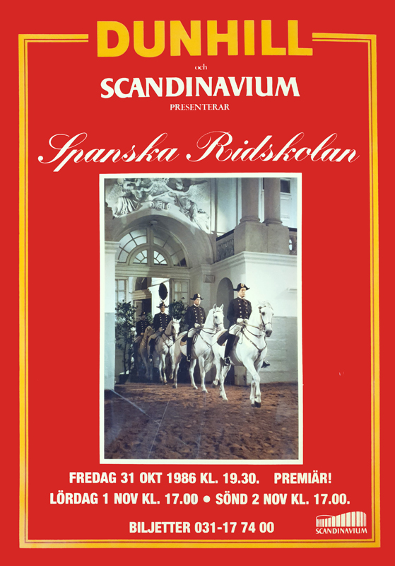 Poster för Spanska Ridskolan. 