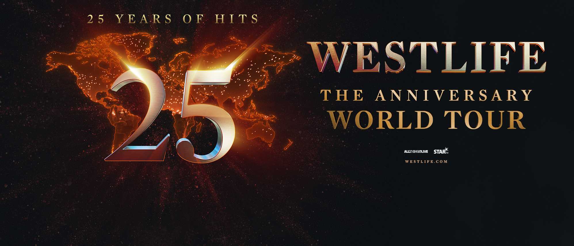 Westlife 25 The Anniversary World Tour. 