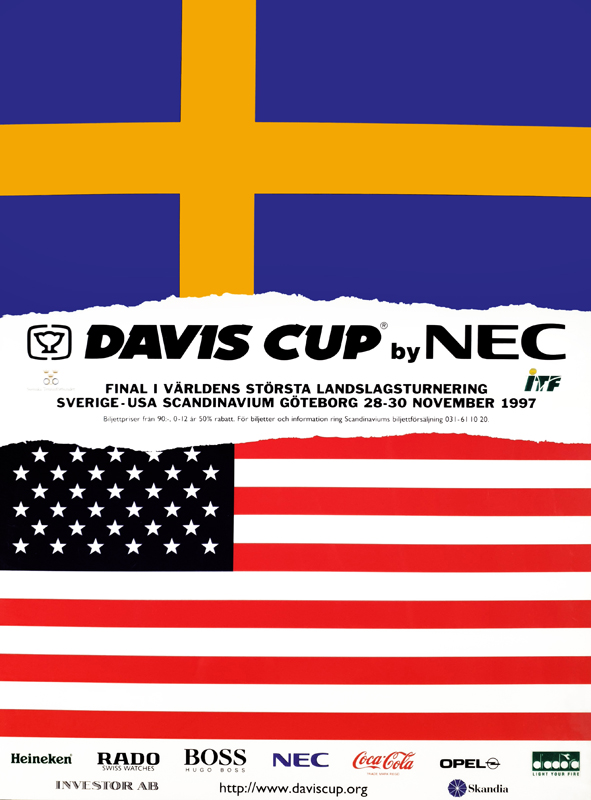 Poster för Davis Cup-finalen.