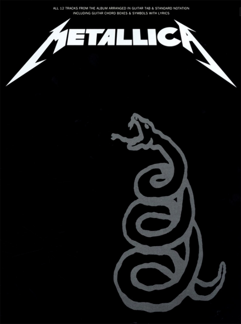 Skivomslag för Metallicas black album.