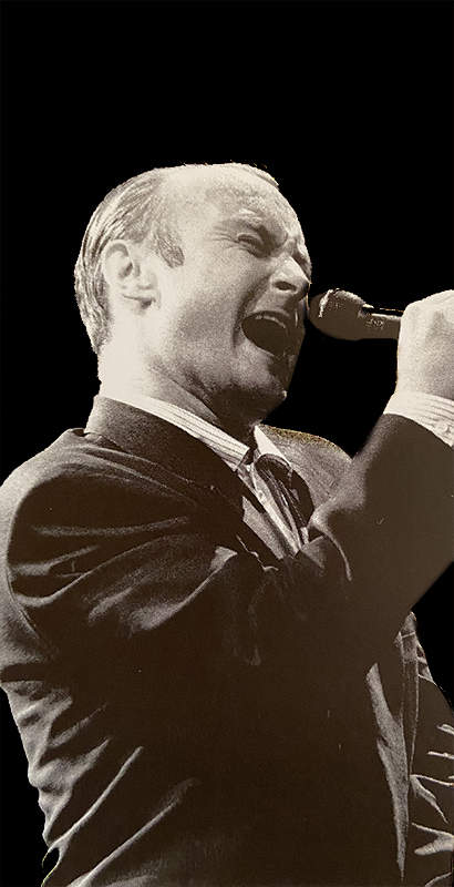 Phil Collins på Scandinaviums scen.