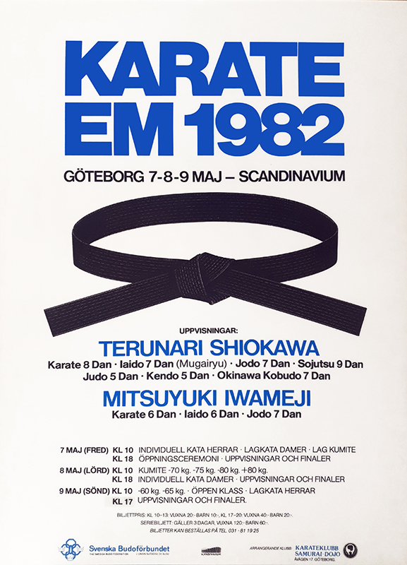 Poster för Karate-EM.