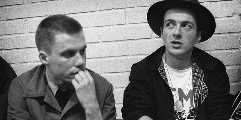 The Clash backstage på Scandinavium.