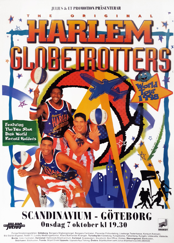 Poster för Harlem Globetrotters.