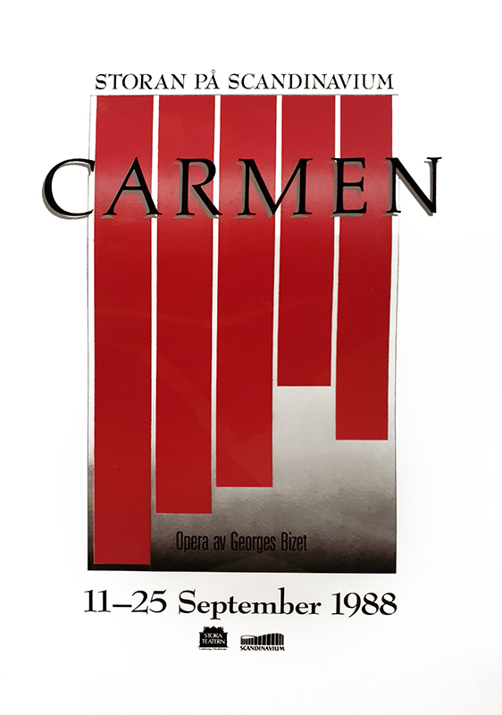 Poster för Carmen. Storan på Scandinavium.