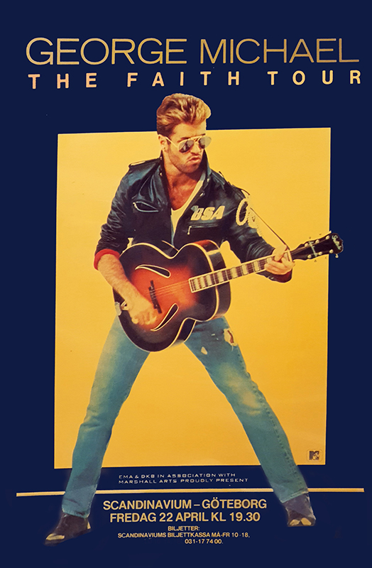 Poster för George Michael. The Faith Tour.