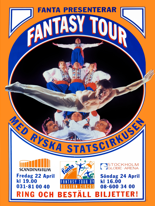 Poster för ett cirkusevenemang.