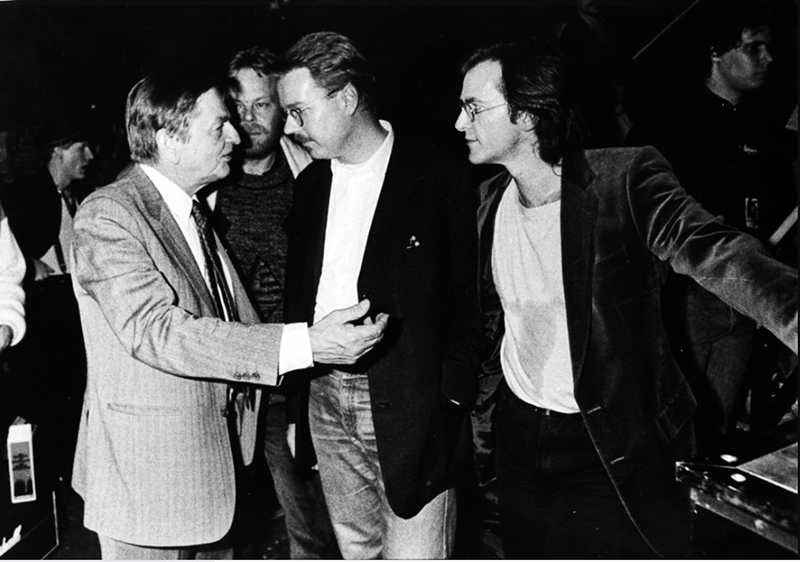 Olof Palme, Mikael Wiehe och Björn Afzelius.