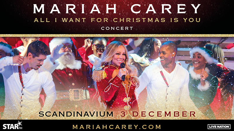 Mariah Carey All I want for christmas is you. Concert. Scandinavium 3 december.