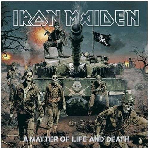 Skivomslag till Iron Maidens skiva A matter of life and death.