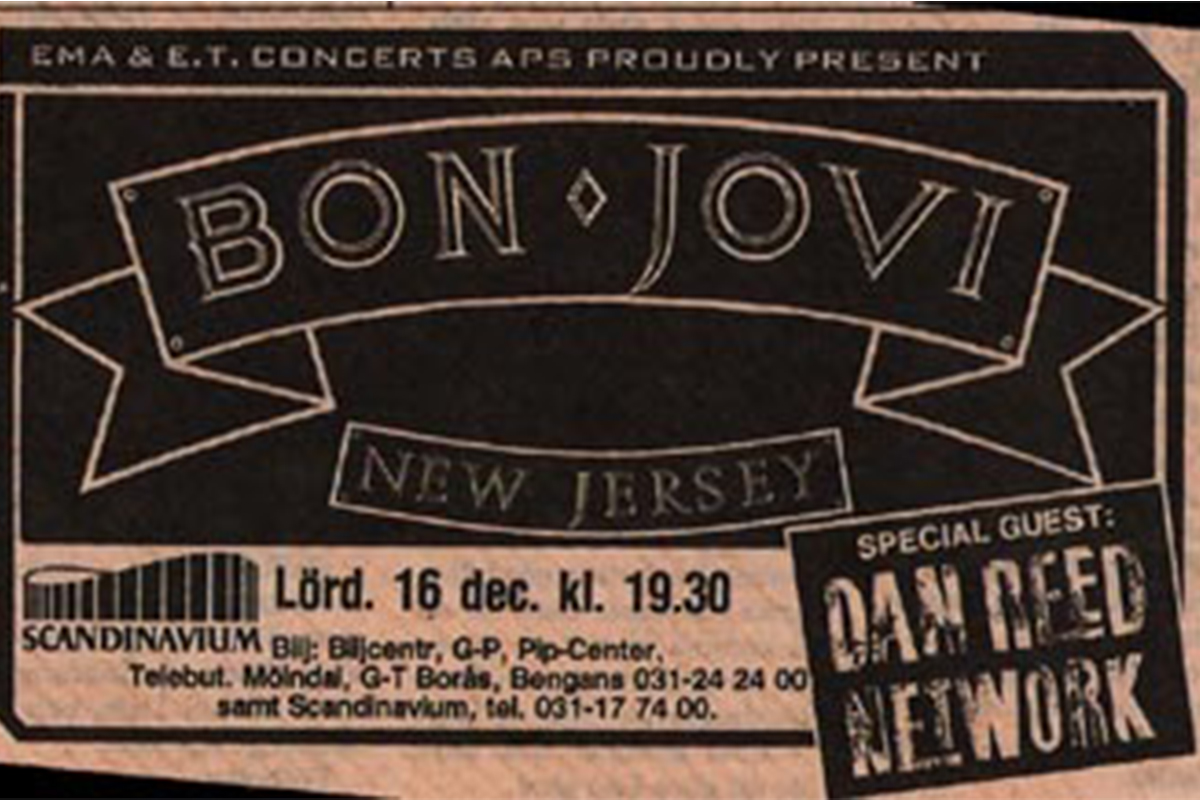Tidningsurklipp. Bon Jovi.